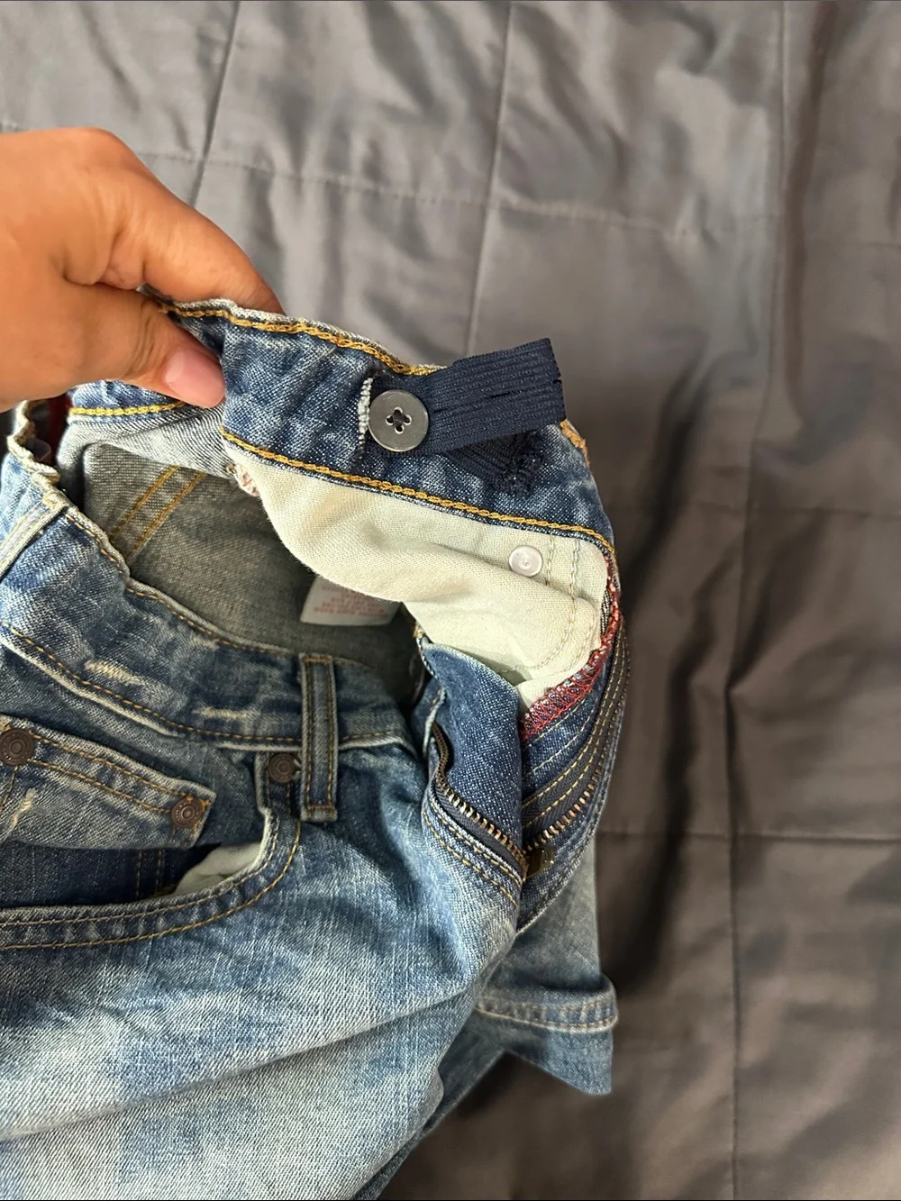Classic Blue High-Waist Denim Jeans